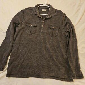 Large Tommy Bahama Gray Long Sleeve Shirt